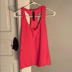Pink athletic tank top